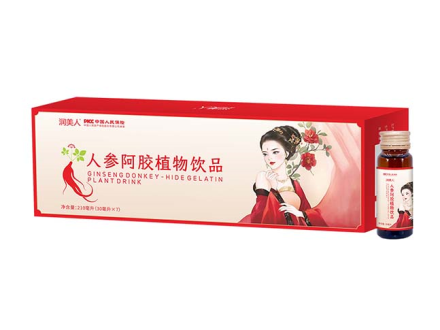 润美人牌人参阿胶植物饮品